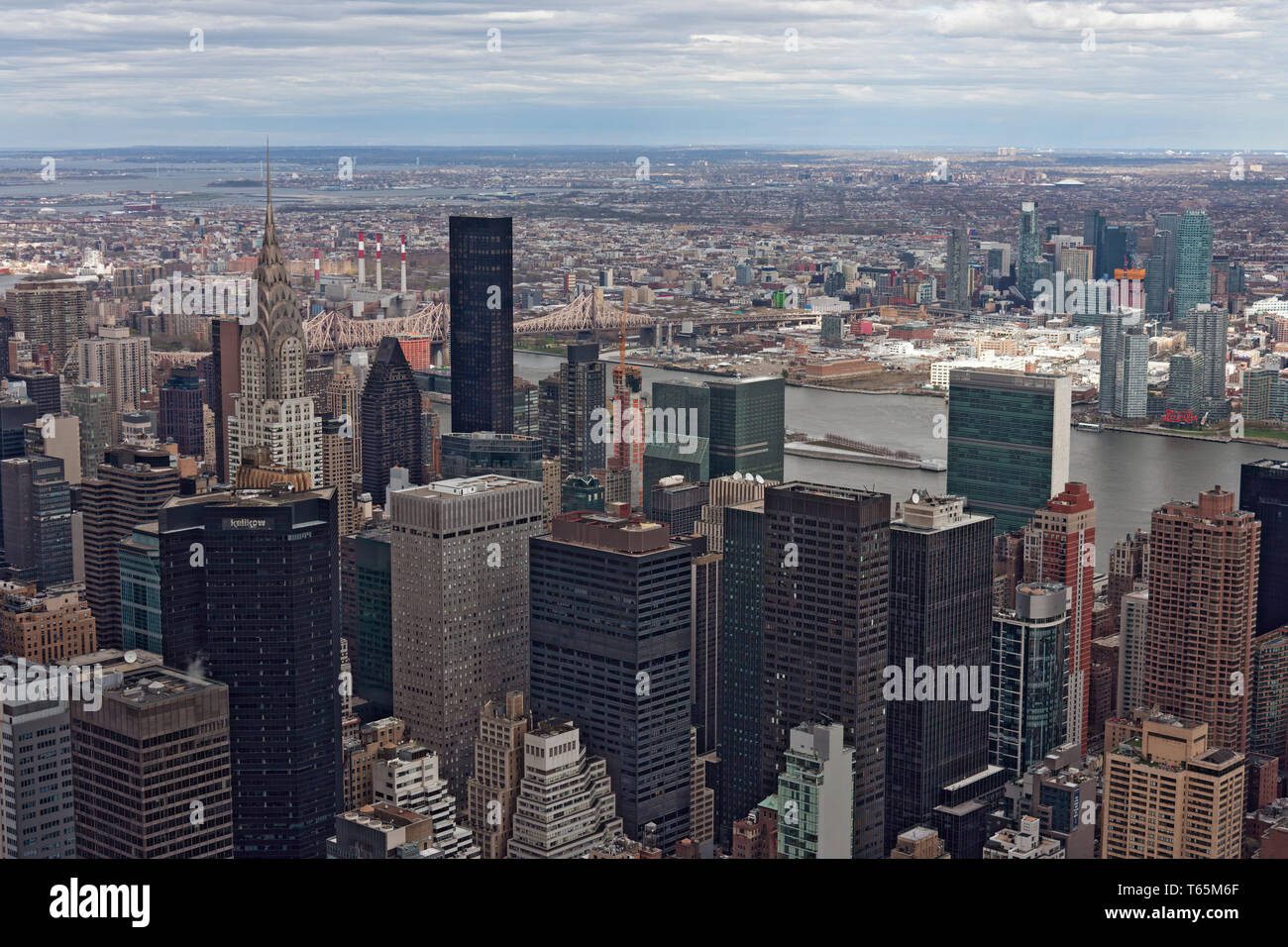 View of Midtown Manhattan, New York City from the Empire State Building ...