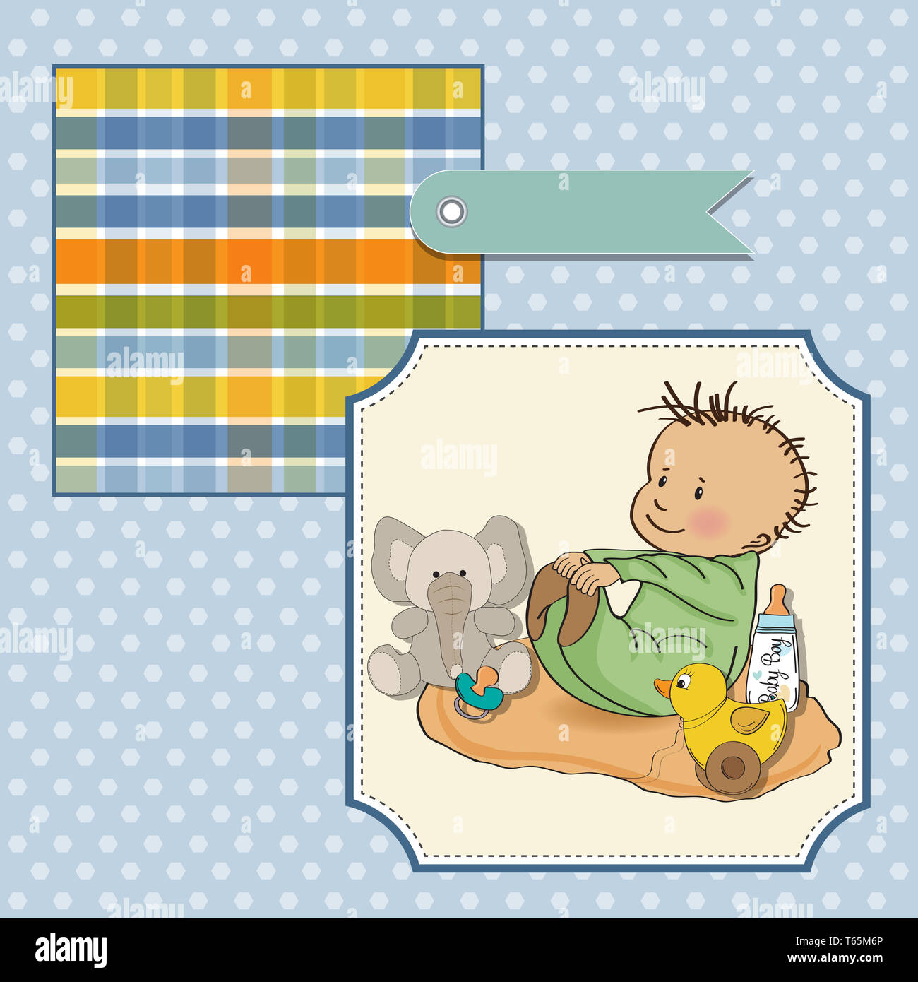 little baby boy play with his toys Stock Photo - Alamy
