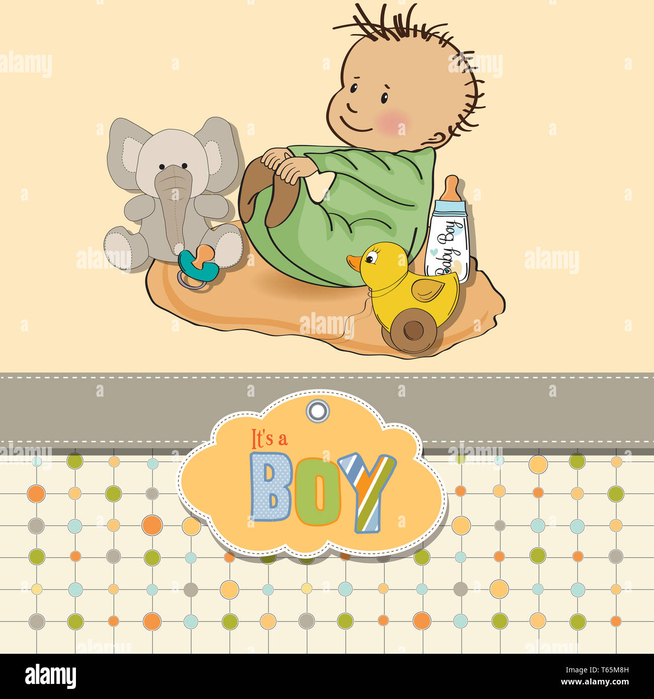 little baby boy play with his toys Stock Photo - Alamy