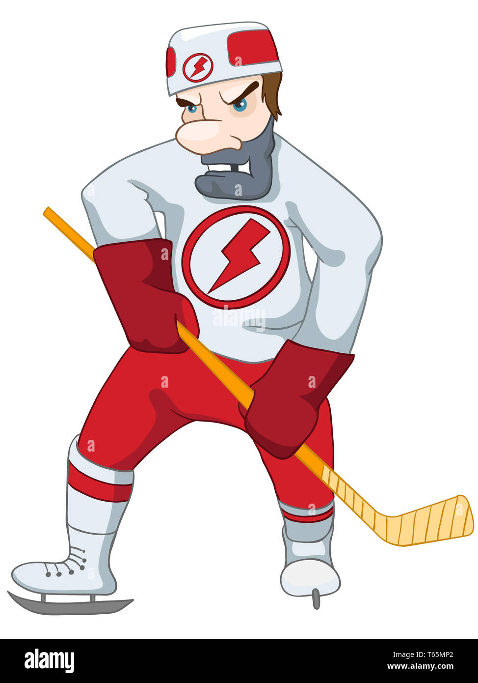 Hockey Player Stock Photo Alamy