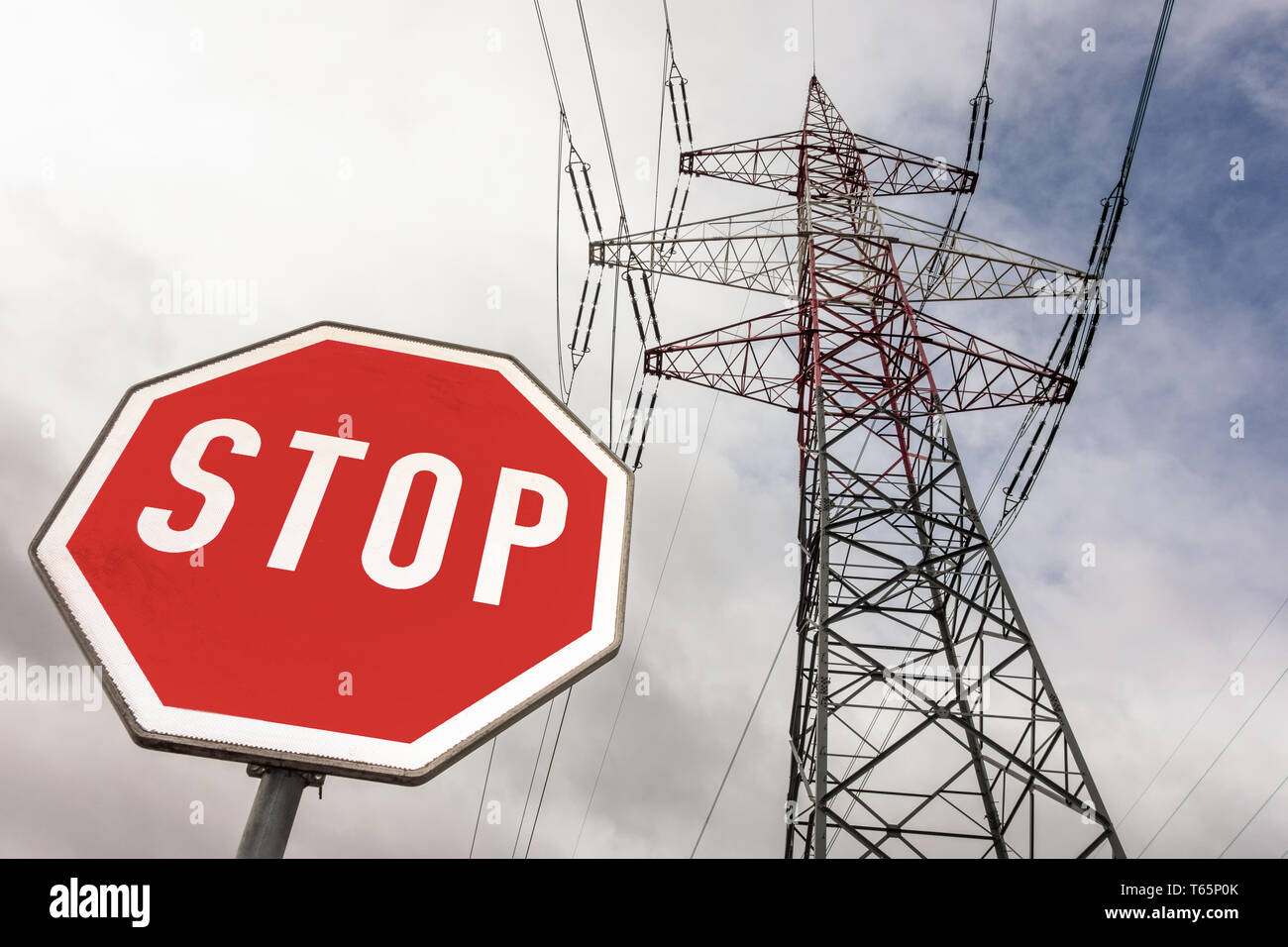power pole symbol photo Stock Photo Alamy