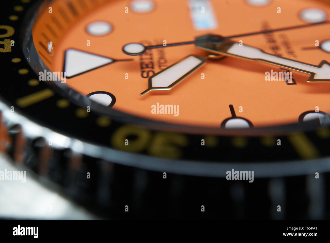 seiko skx011 orange dial Stock Photo Alamy