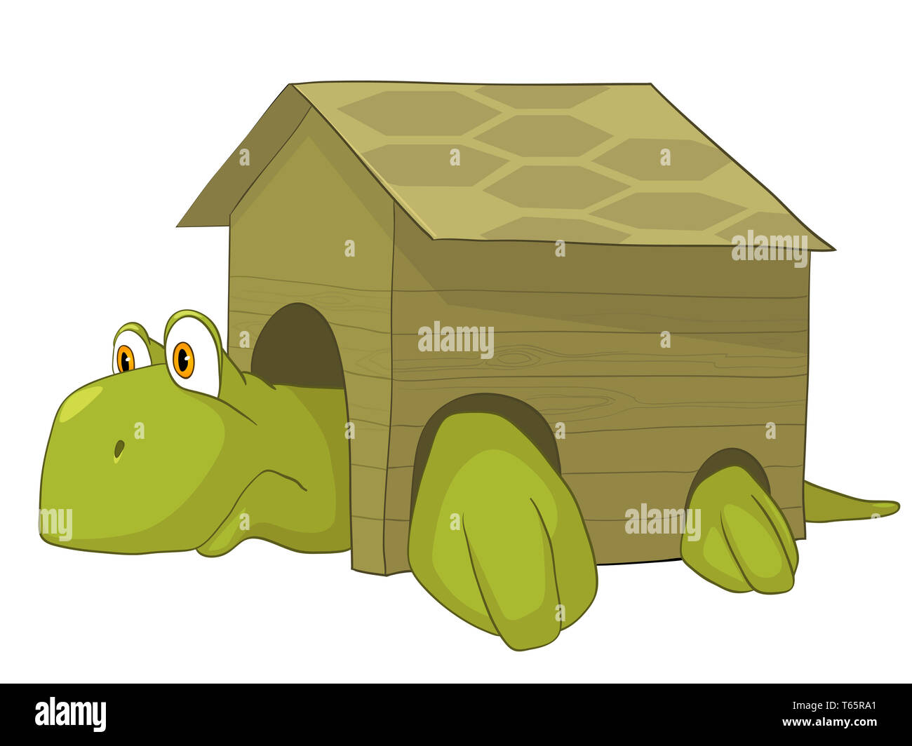 Cartoon Character Turtle Stock Photo
