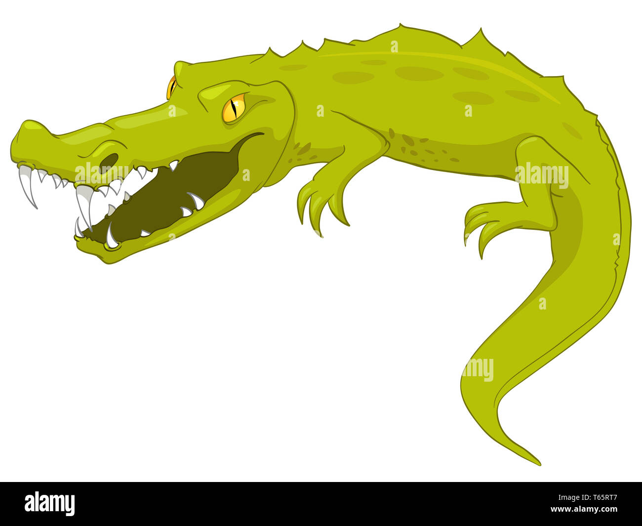 Cartoon Character Crocodile Stock Photo