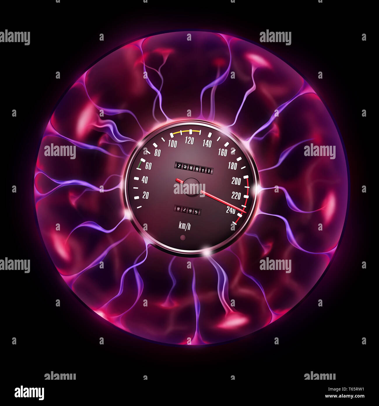 Magic Car Speedometer Stock Photo