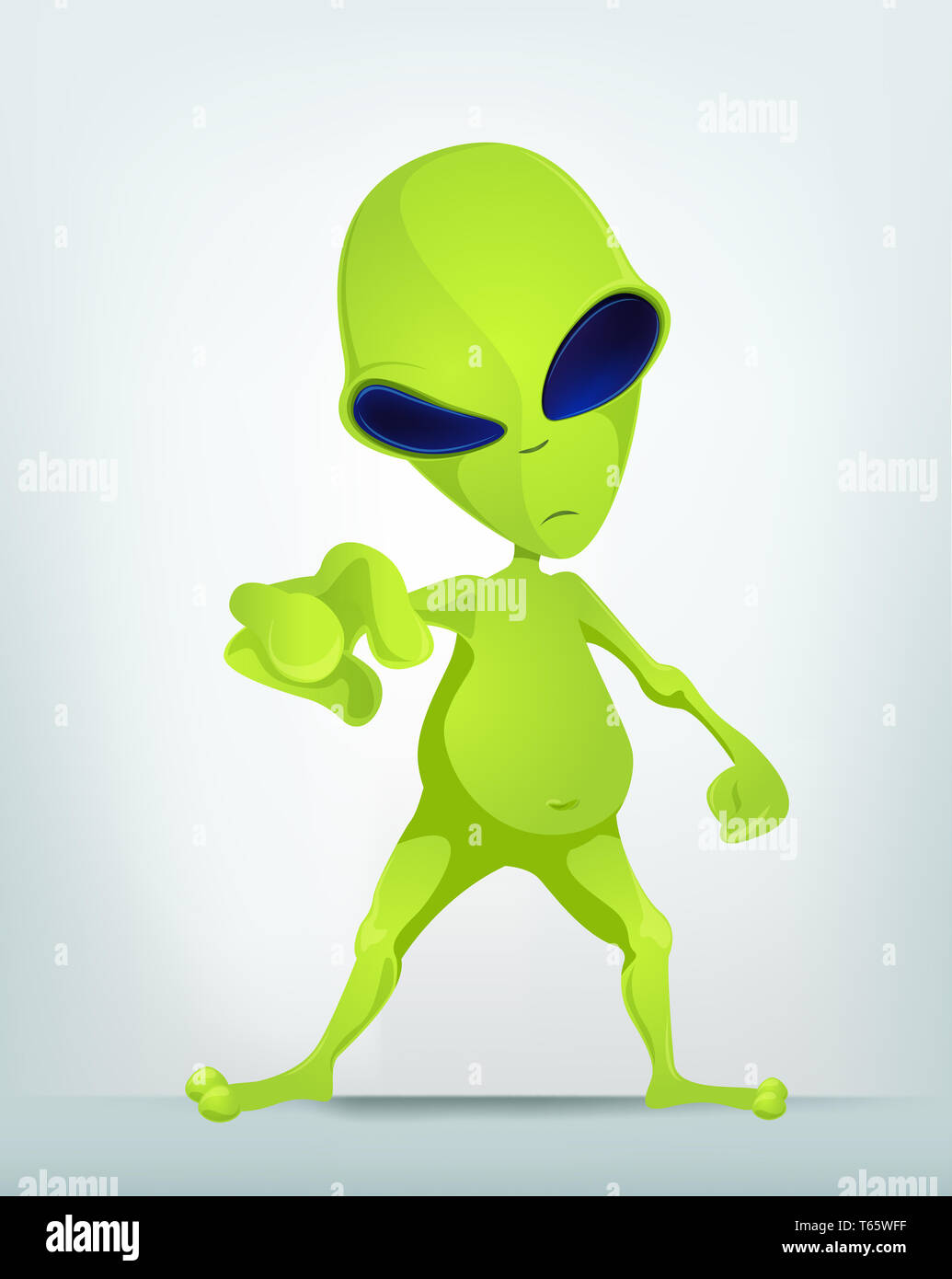 Funny Alien Stock Photo