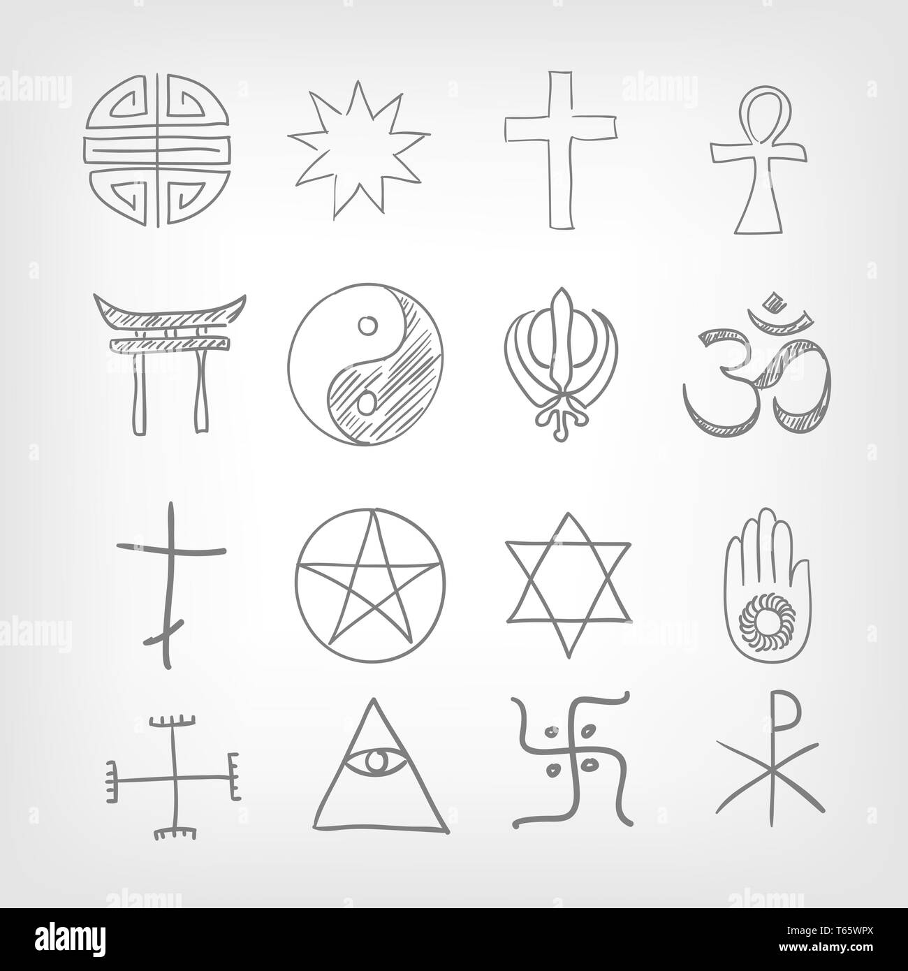 Religious symbolism Stock Photo