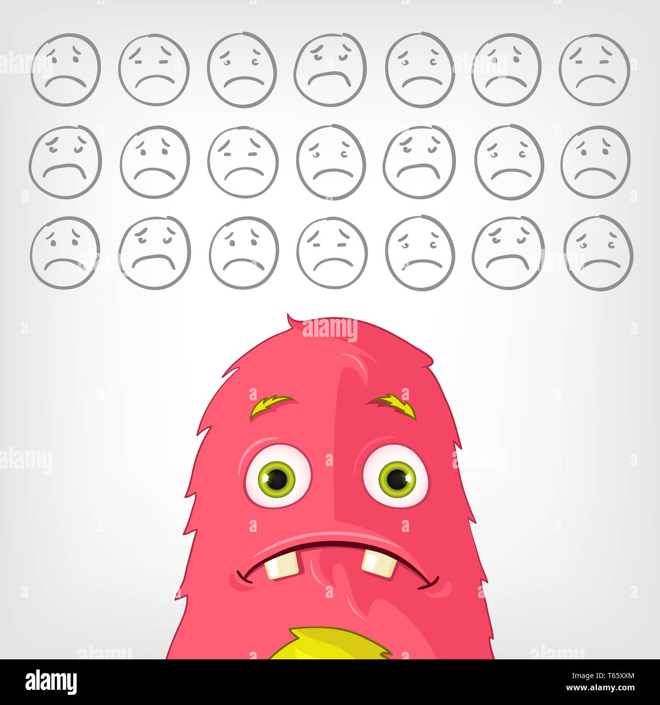 Unhappy monster hi-res stock photography and images - Alamy