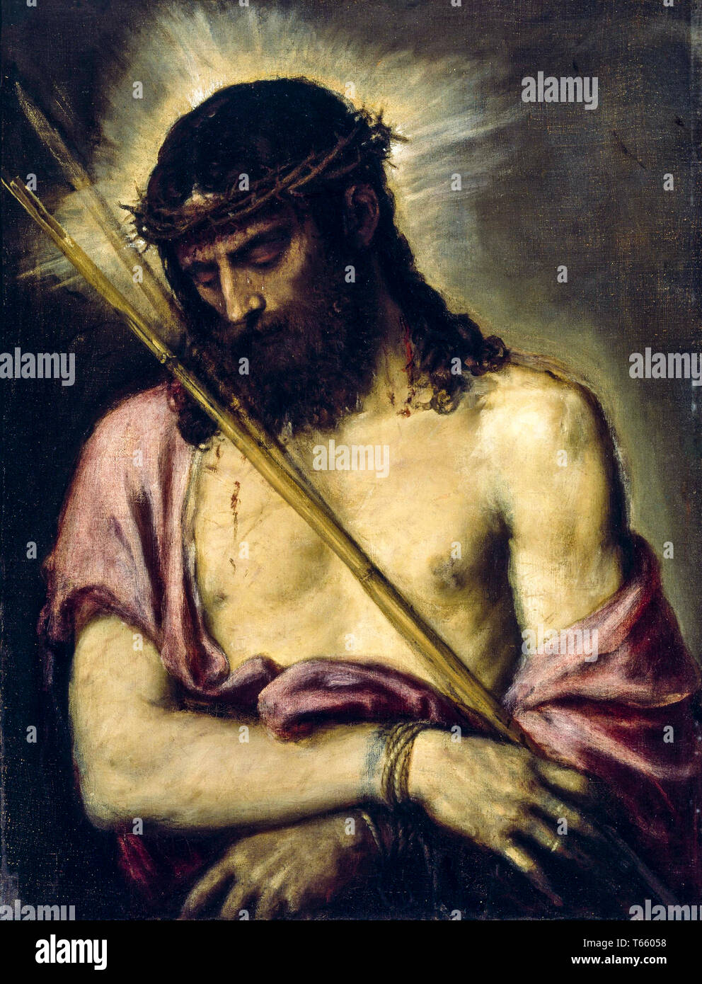 Titian, Ecce Homo, Jesus Christ, painting, c. 1558 Stock Photo