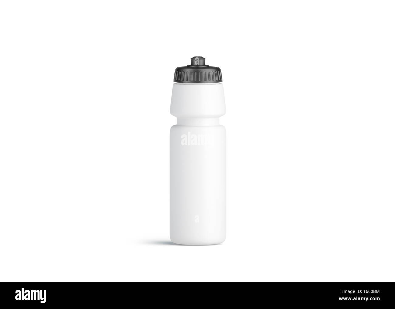 Download Blank White Plastic Sport Bottle Mockup Front View Isolated 3d Rendering Clear Empty Can With Grey Cap Mock Up White Container With Liquid For Fi Stock Photo Alamy
