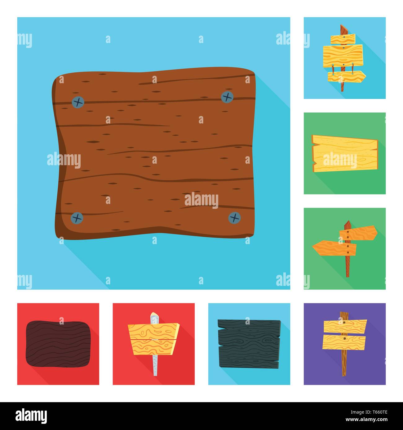 Board Signage Billboard Plywood Handmade Brown Road Fence Style