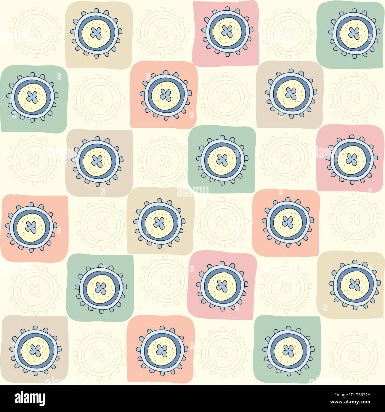 childish seamless abstract pattern Stock Photo