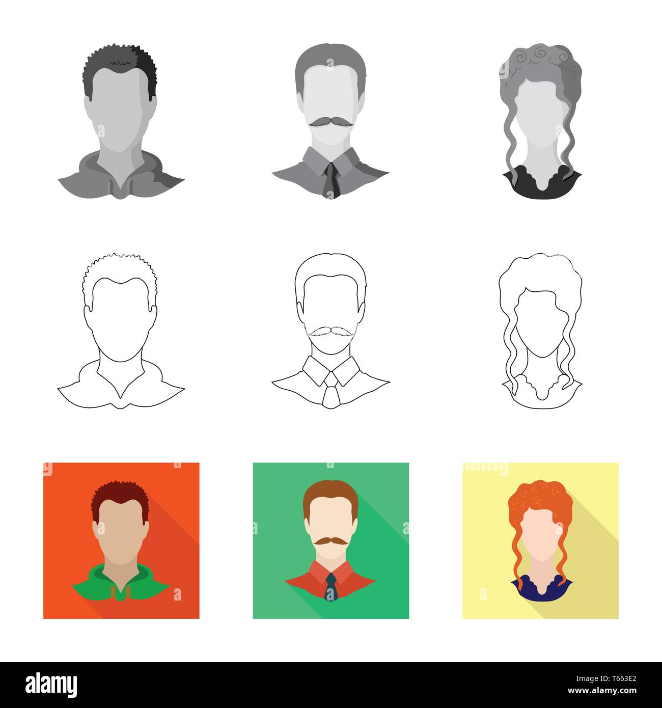 Vector design of professional and photo symbol. Collection of ...