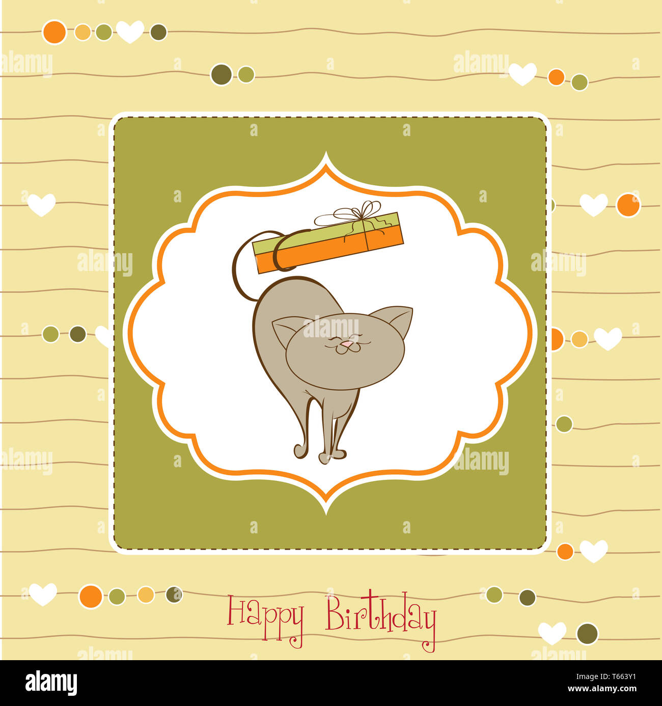 Cute love card cat hi-res stock photography and images - Alamy