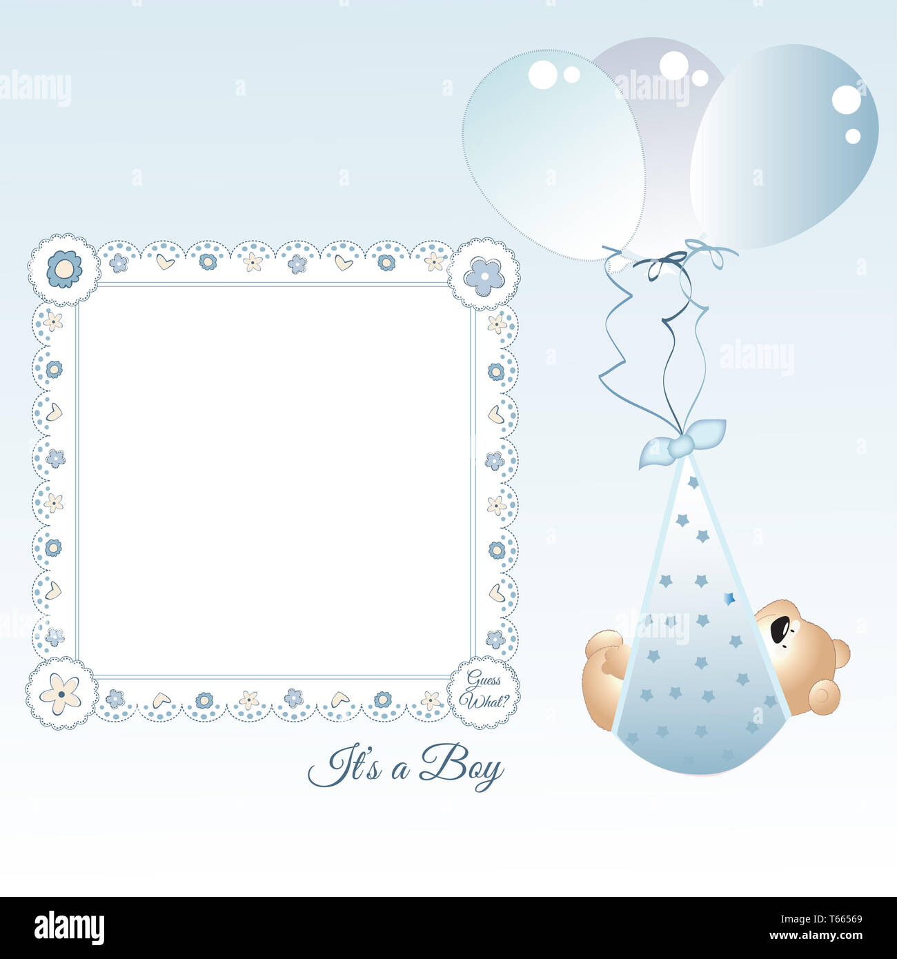 Baby boy announcement Stock Photo Alamy