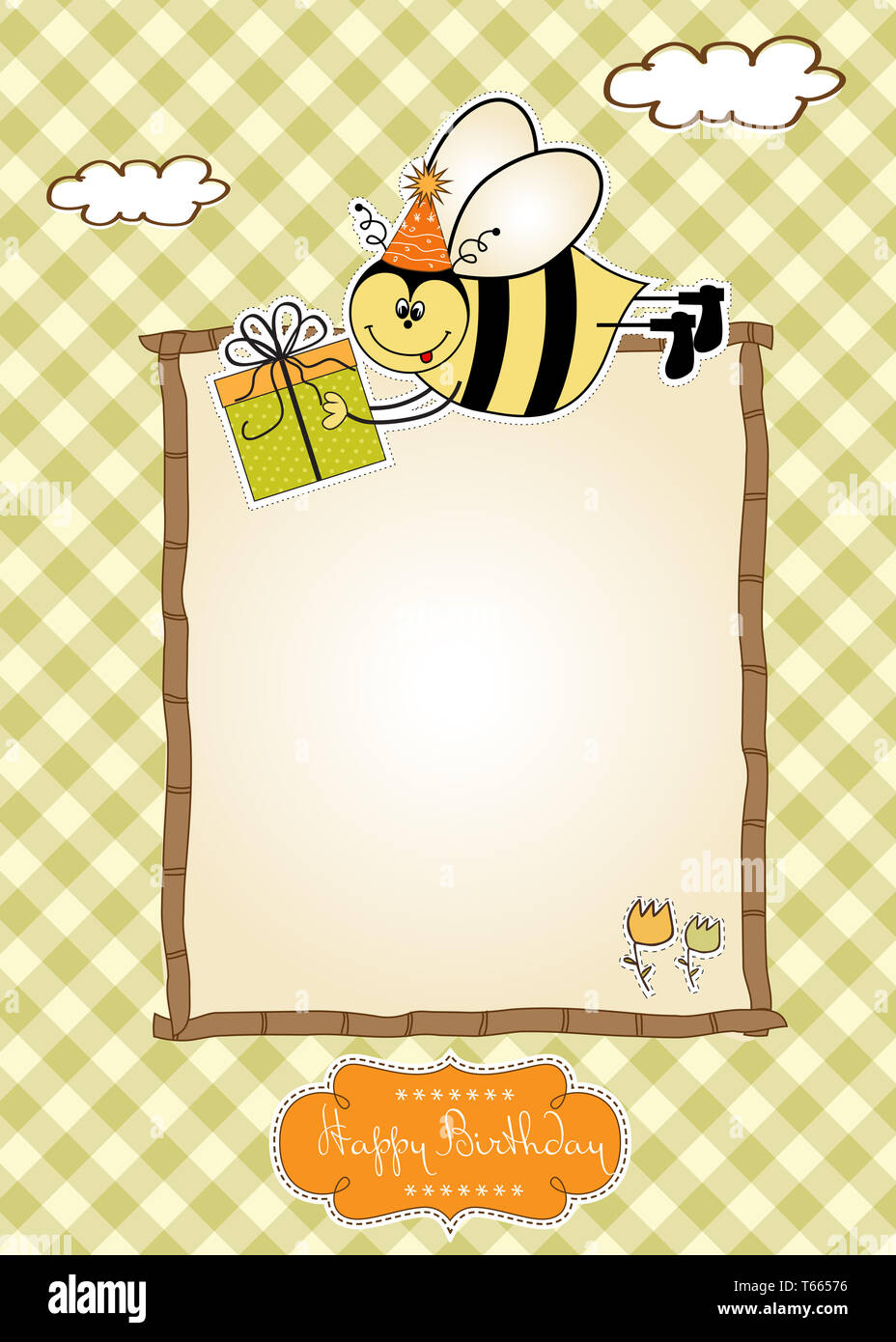 Flower Bee Card - Birthday Card - Bee Card - Folksy - View #9