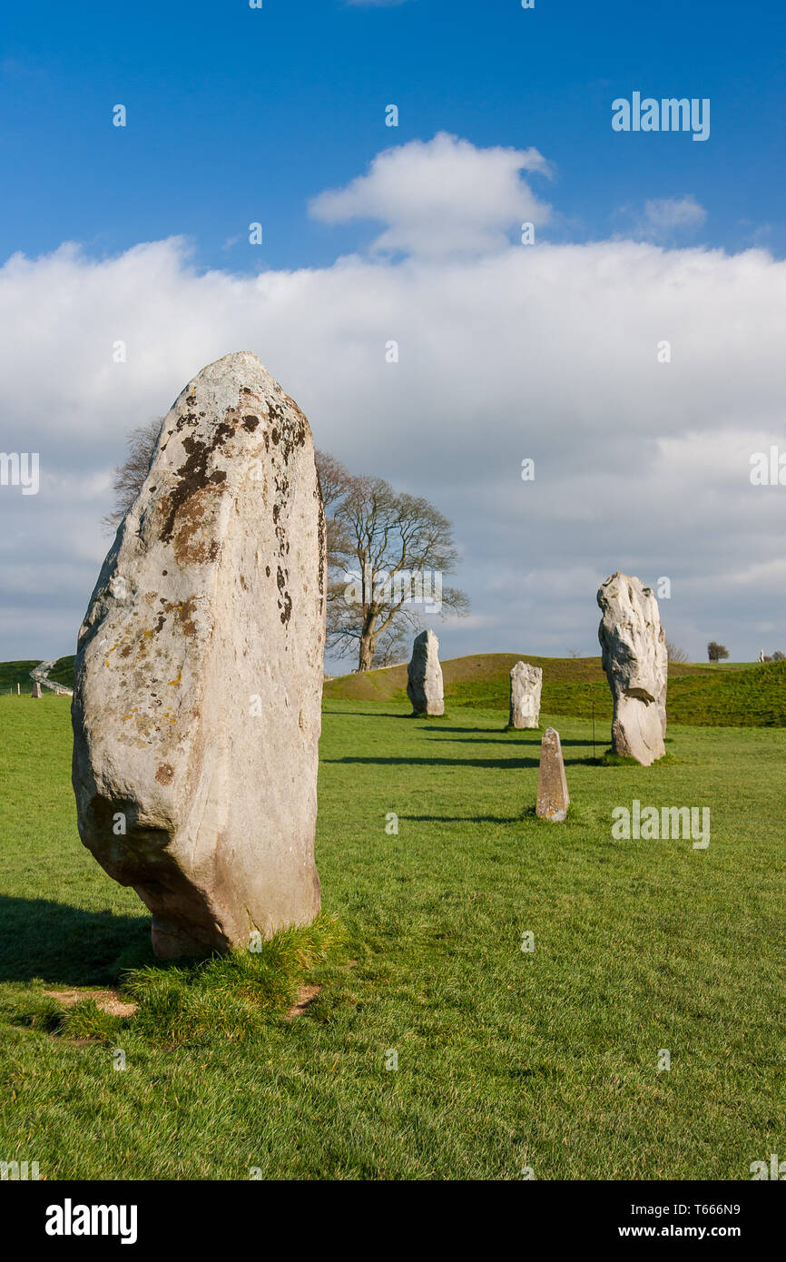 Details of stones and environs in the Prehistoric Avebury Stone Circle ...