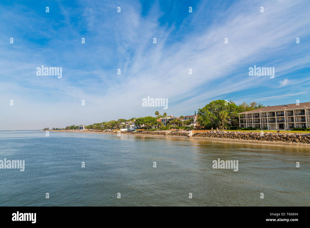 Coastal Homes and Condos Stock Photo Alamy