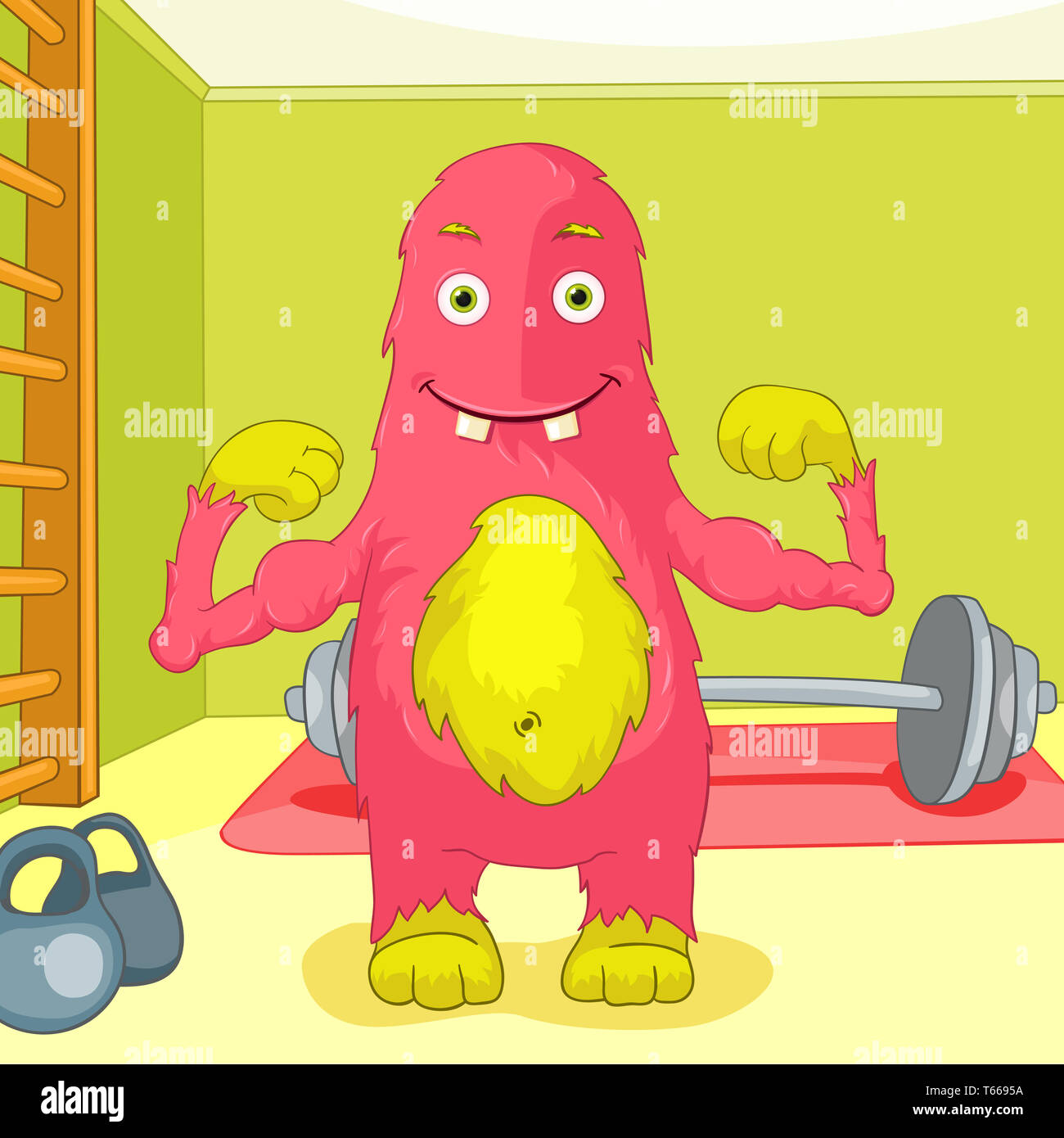 Cartoon character furry monster hi-res stock photography and images - Alamy