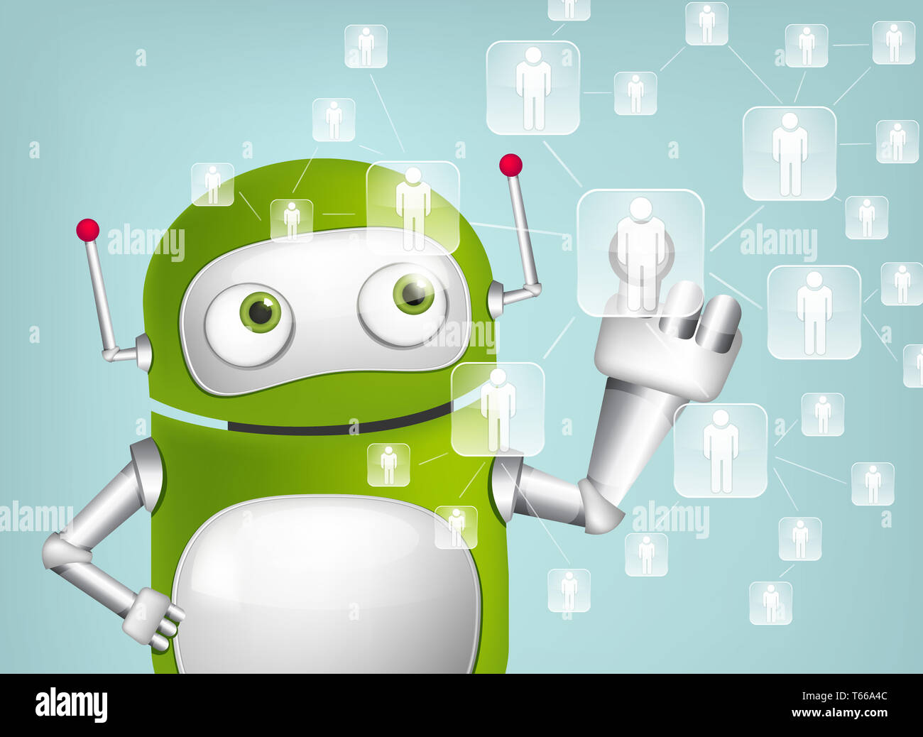 Cute robot illustration hi-res stock photography and images - Page 23 -  Alamy