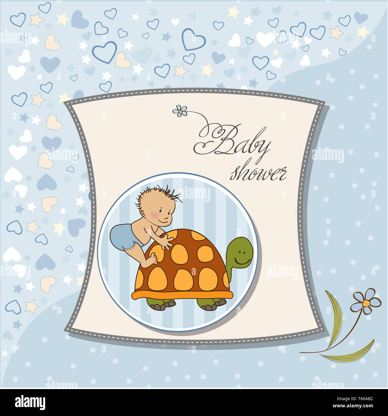 funny baby boy announcement card Stock Photo Alamy