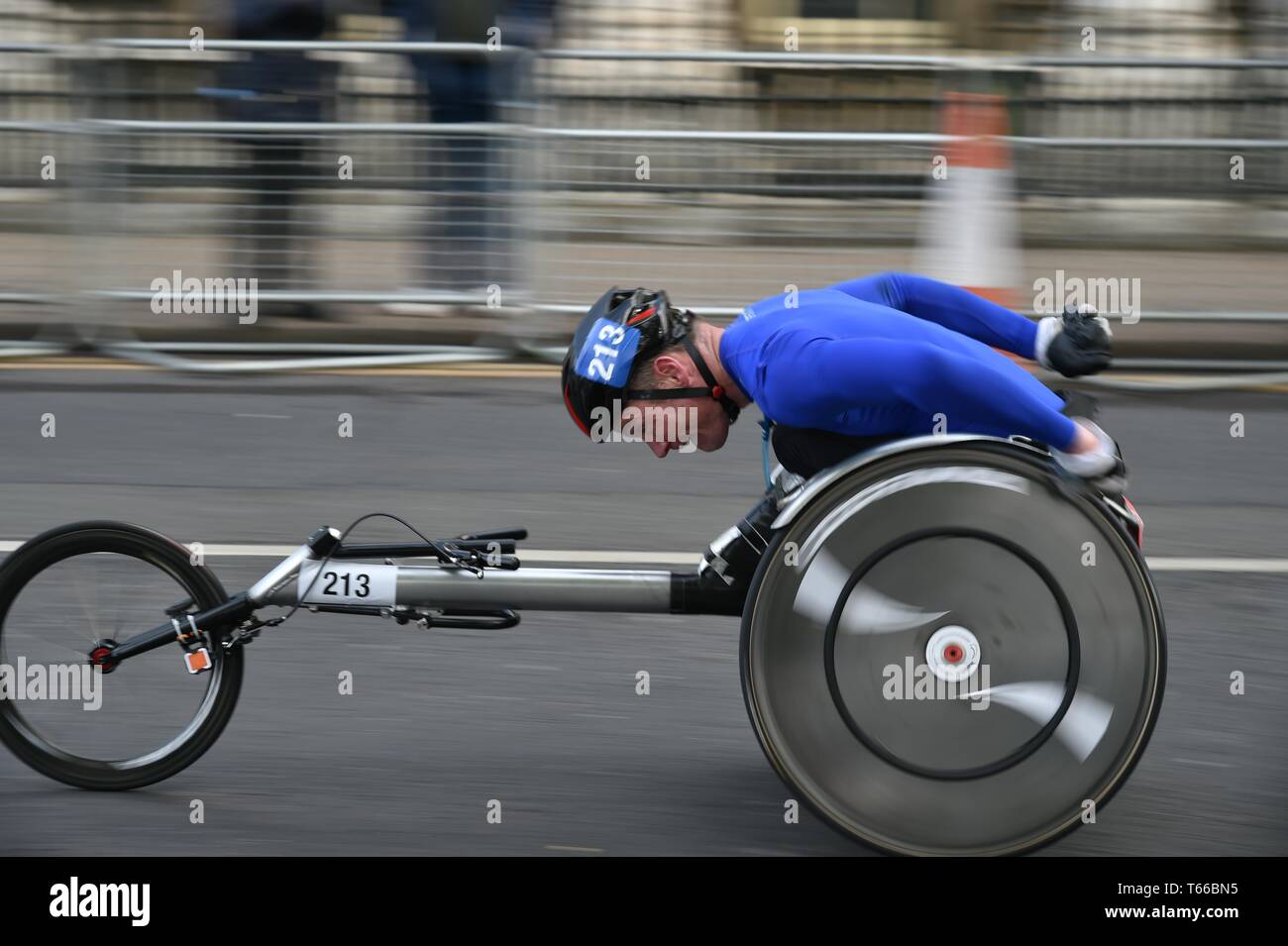 Racing wheelchair at London Marathon 2019 Stock Photo Alamy