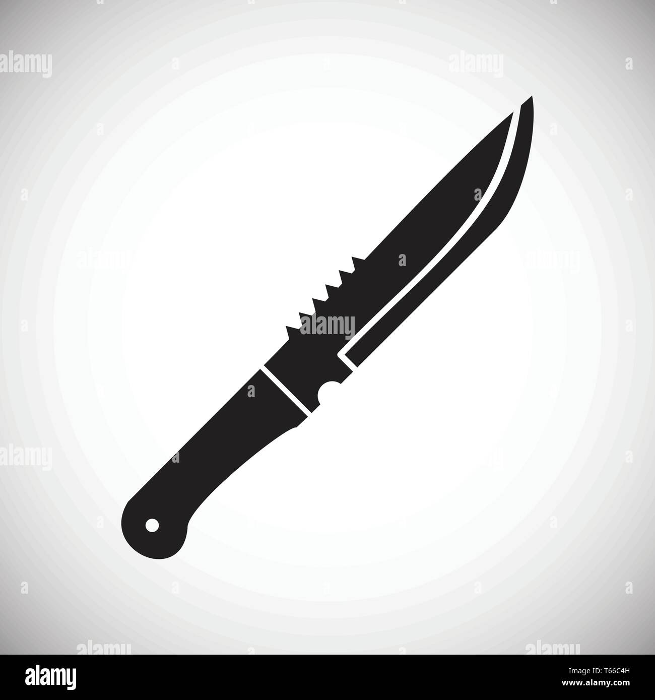 Knife icon on background for graphic and web design. Simple vector sign