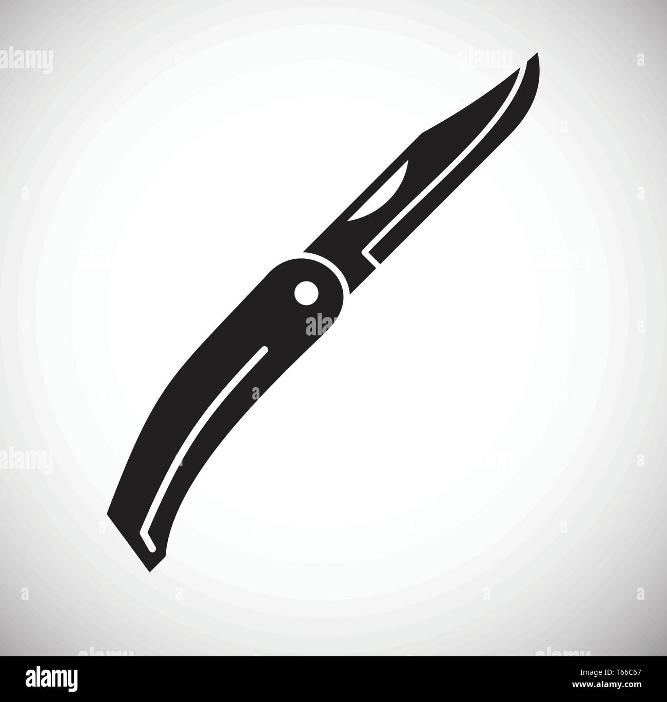 Knife icon on background for graphic and web design. Simple vector sign