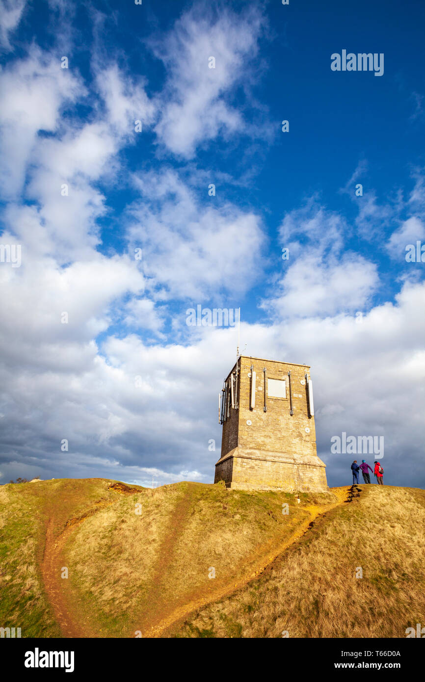 Parson's Folly on top of the earthworks of Kemerton Camp Iron Age fort