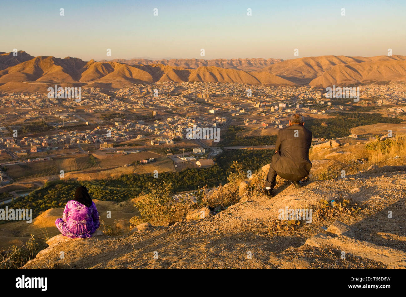 View of Dohuk, Kurdish region of Iraq Stock Photo