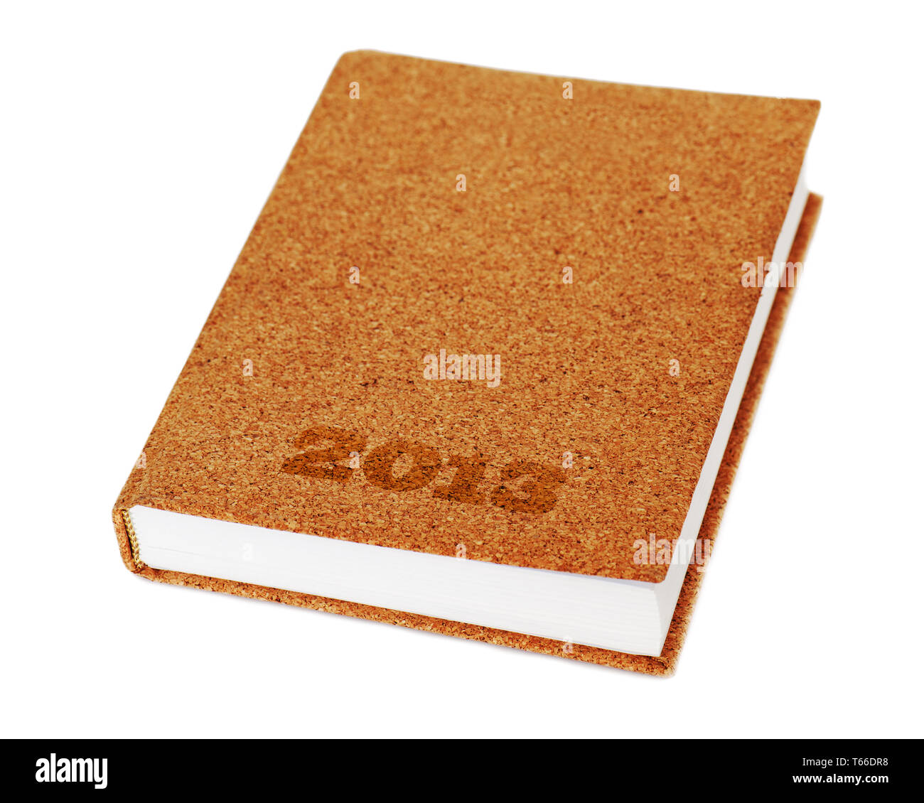 diary book isolate on white background Stock Photo