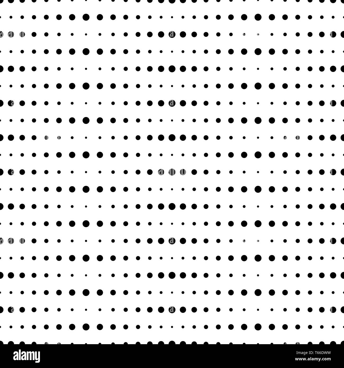 Big and small dots horizontal. Vector seamless pattern. Modern stylish