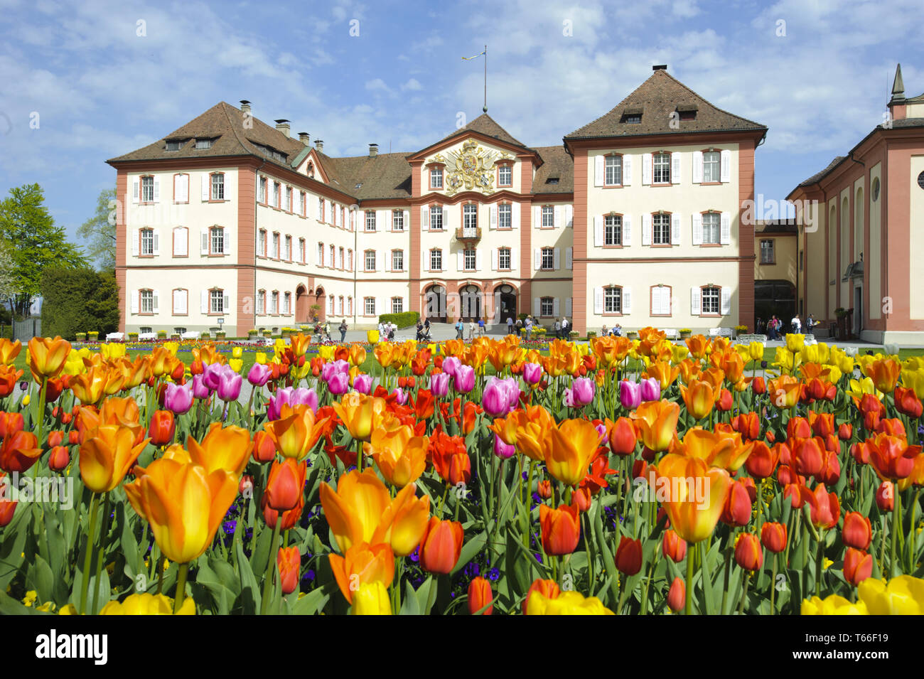 The Castle at Mainau Island in Lake Constance, South Germany Stock Photo