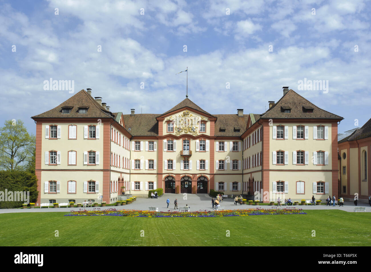 The Castle at Mainau Island in Lake Constance, South Germany Stock Photo