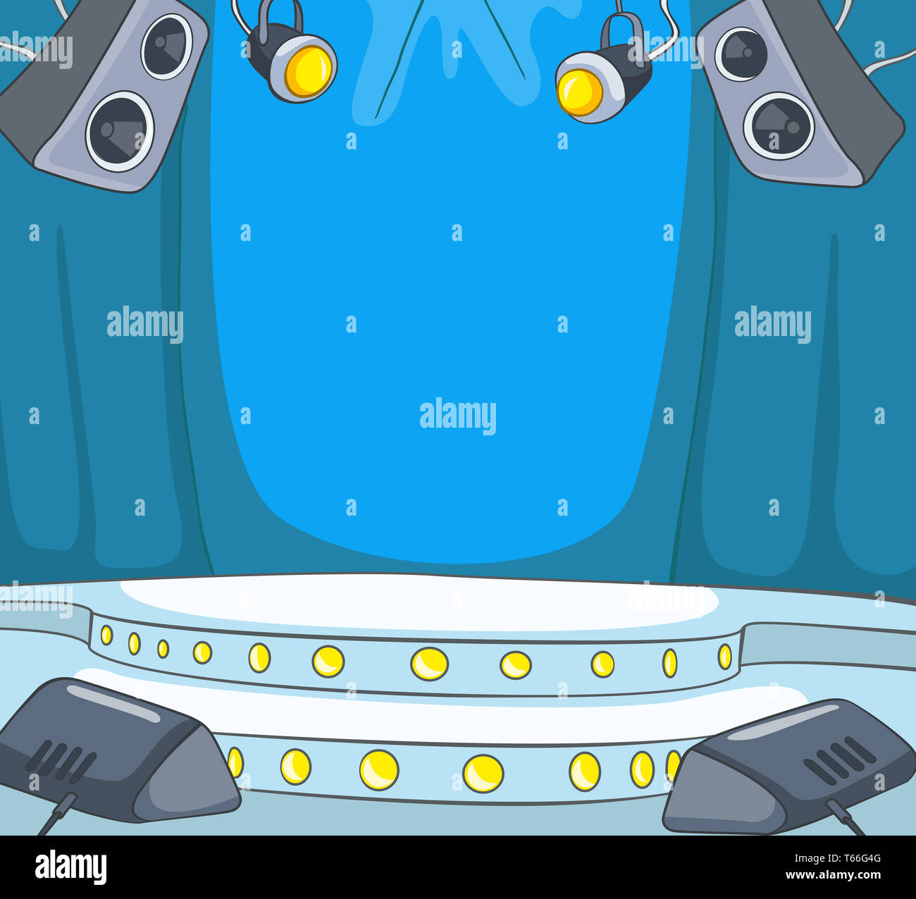 Theater Stage Cartoon Stock Photo - Alamy