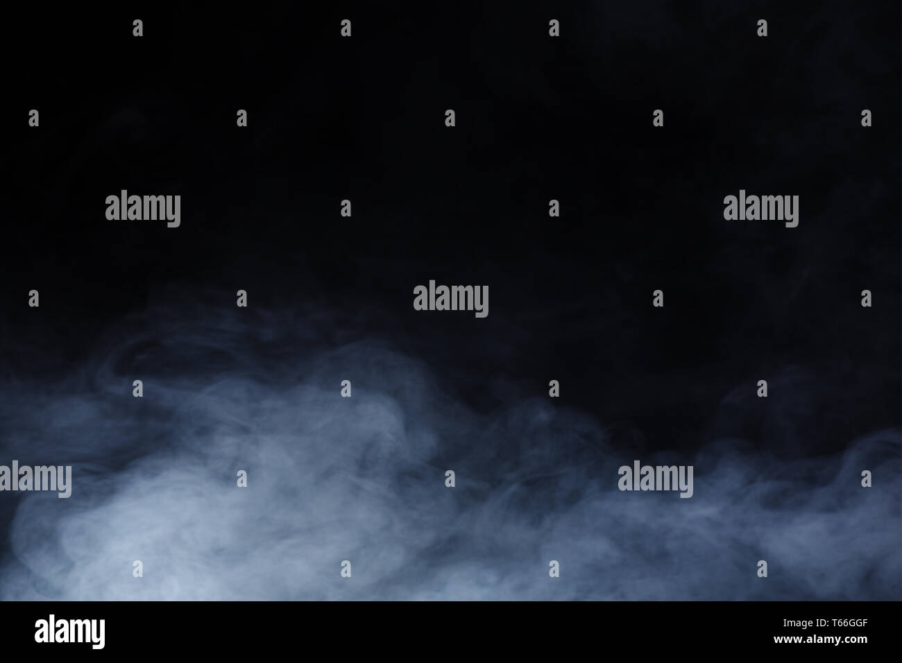 Abstract Smoke on black Background Stock Photo