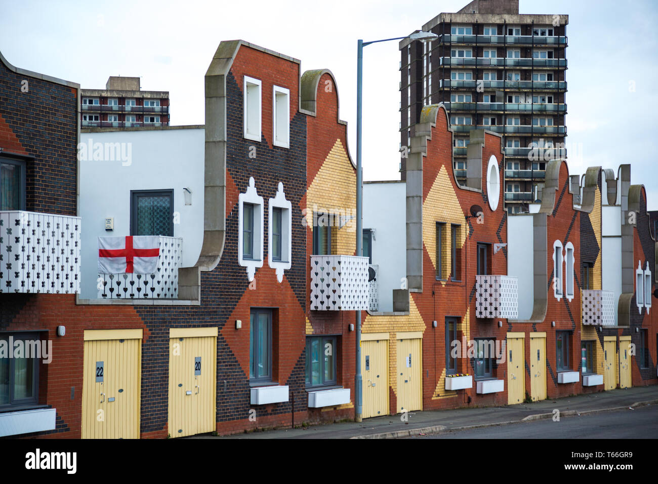 Woodward Place In East Manchester Colourful Council Houses With Original Architecture In New Islington Manchester Stock Photo Alamy Woodward Place In East Manchester Colourful Council Houses With Original Architecture In New Islington Manchester Stock Photo Alamy
