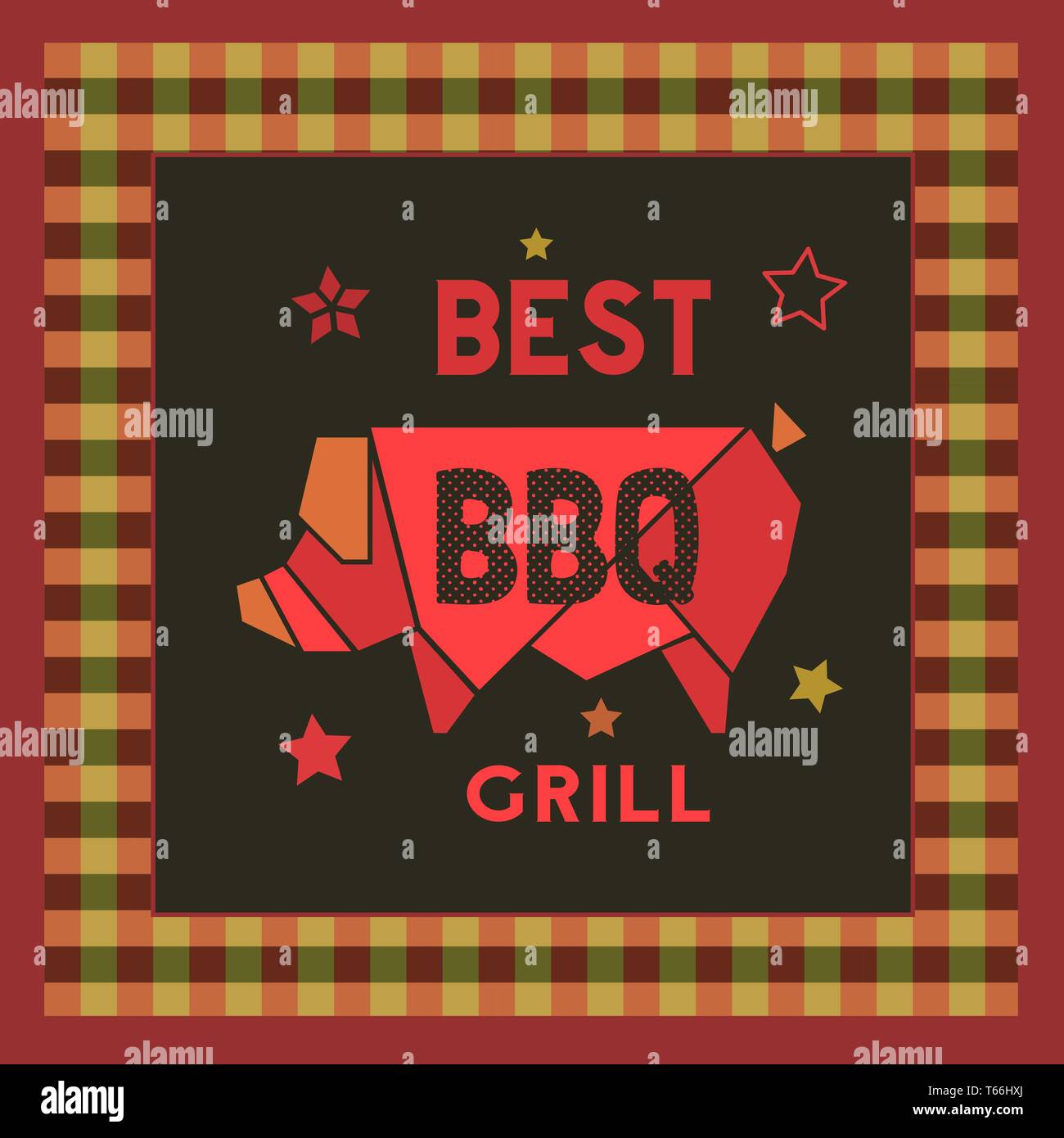 Best BBQ grill icon Stock Vector