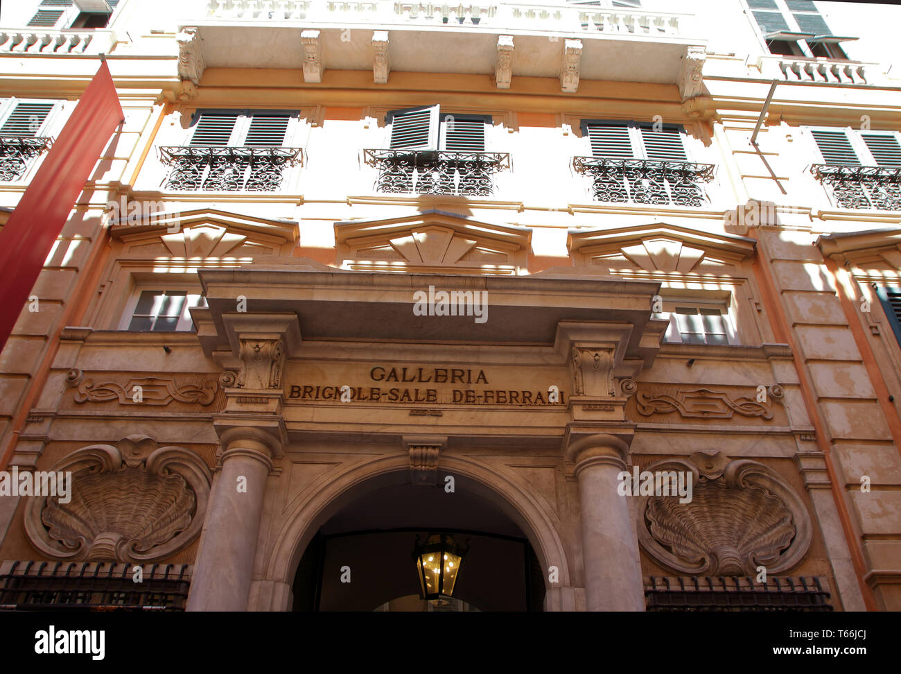 Brignole Sale De Ferrari  Gallery, also known as White palace  at Genoa, Italy Stock Photo