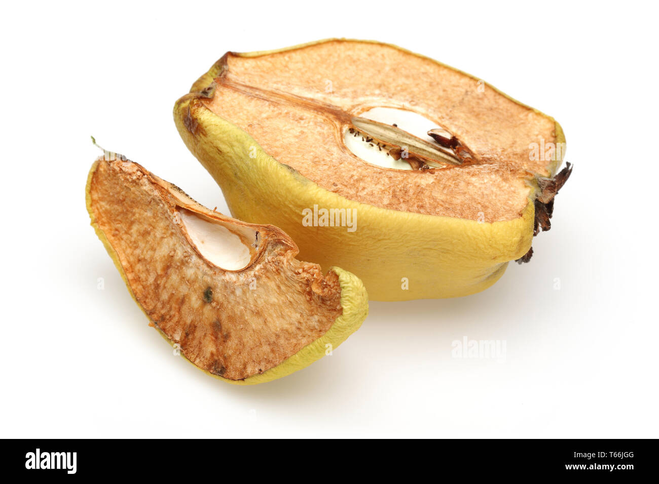 Dried Quince fruit slices isolated on white background Stock Photo Alamy
