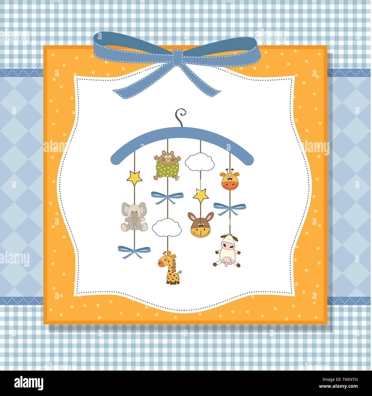 baby announcement card Stock Photo Alamy