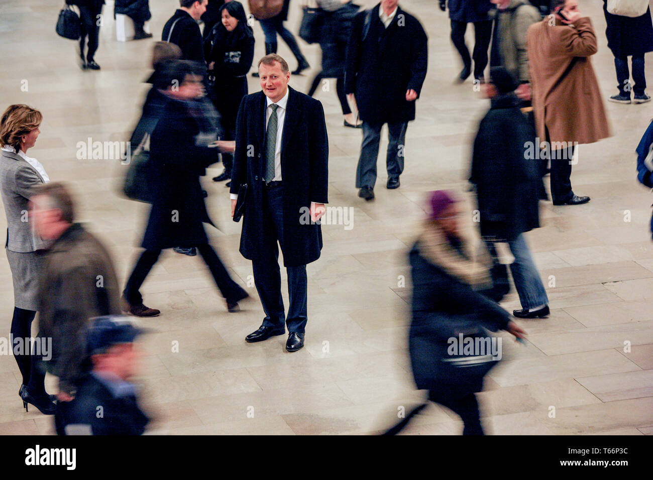 CEO of the Norwegian Bank DNB, Rune Bjerke in Grand Central Station in New York Stock Photo