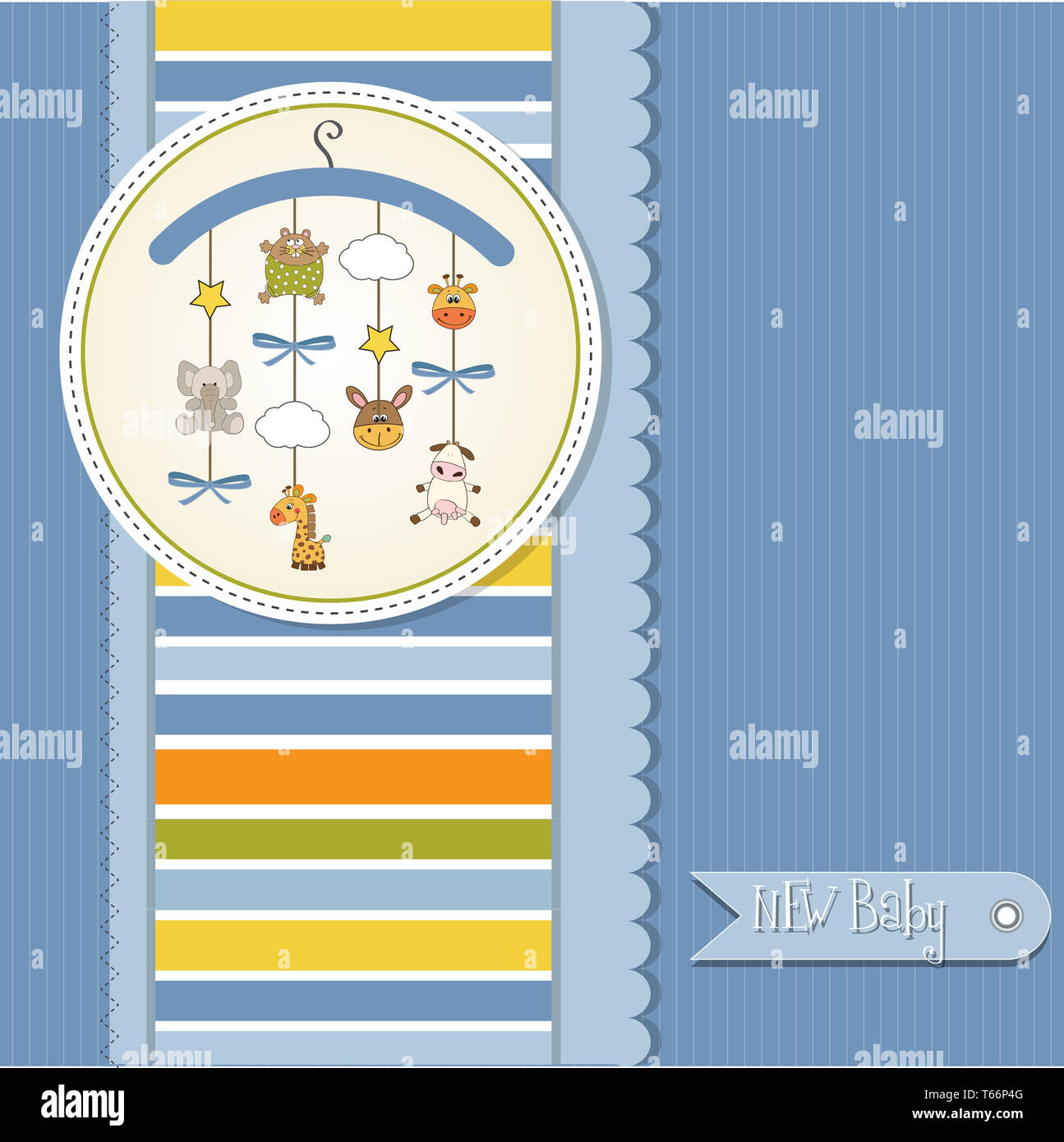 baby announcement card Stock Photo Alamy