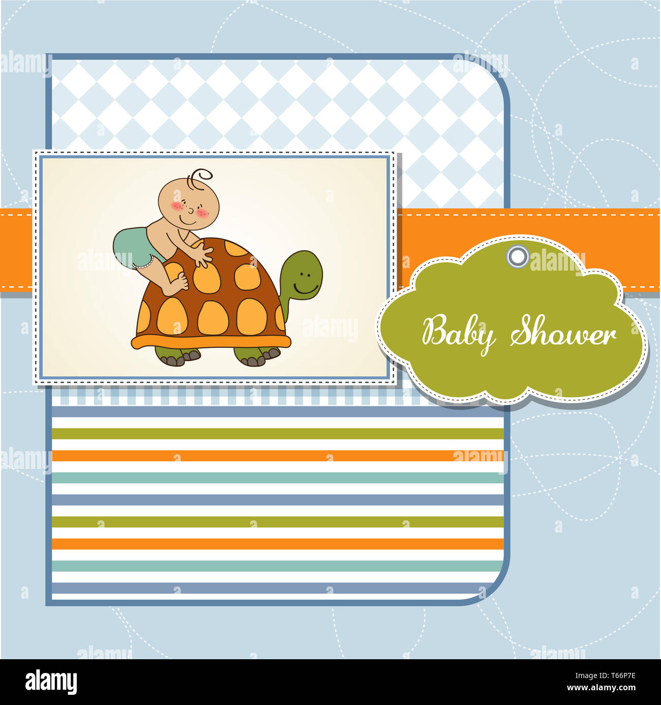 funny baby boy announcement card Stock Photo Alamy