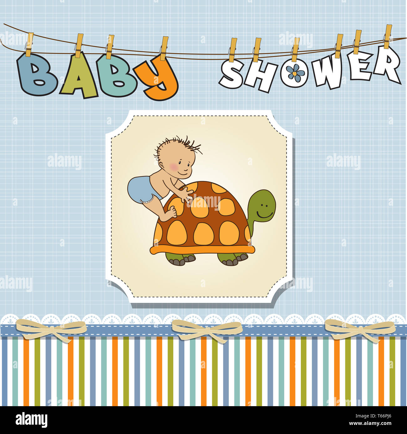 funny baby boy announcement card Stock Photo Alamy