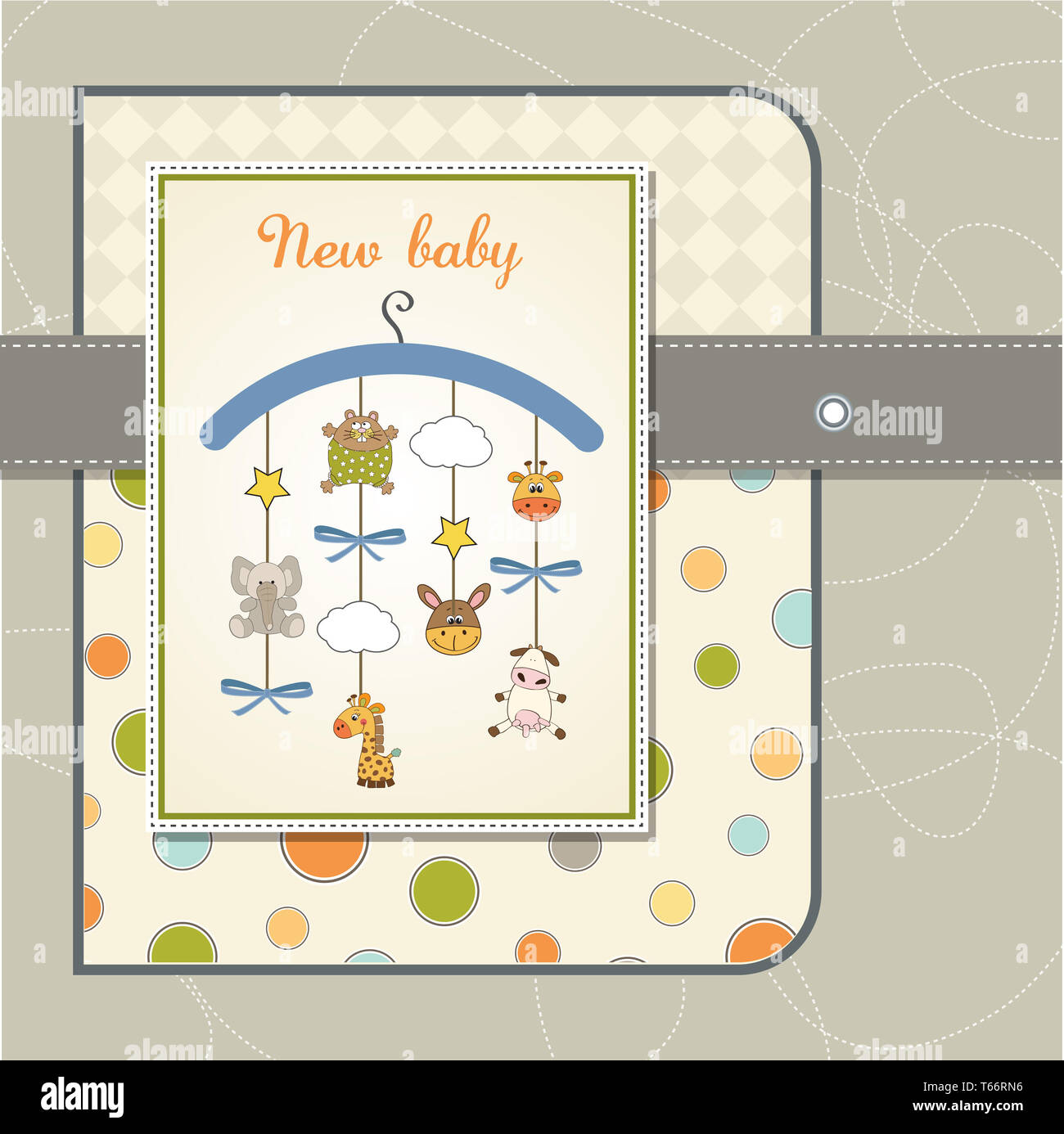 baby announcement card Stock Photo Alamy