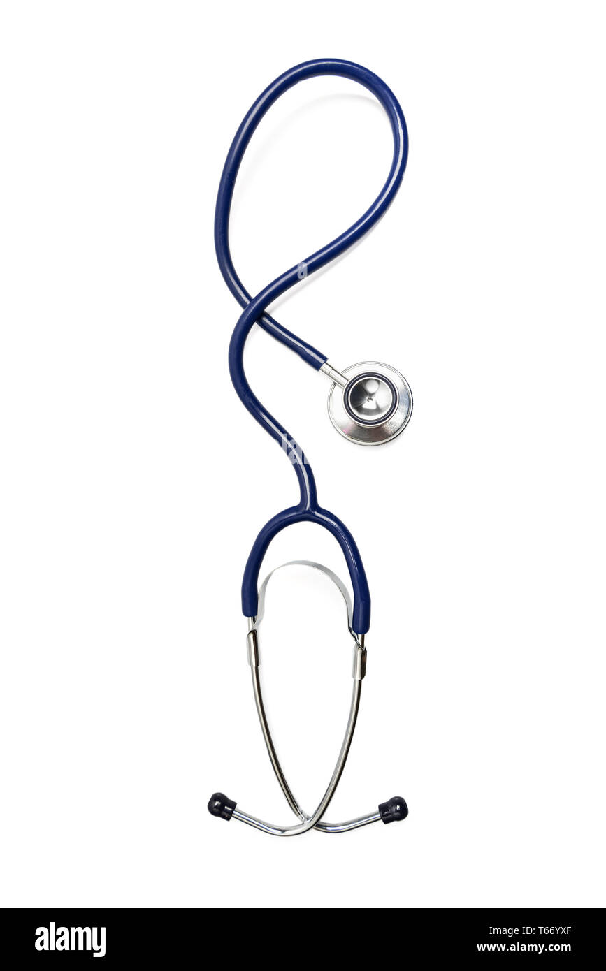Stethoscope isolated with clipping path on white background. Medicine ...