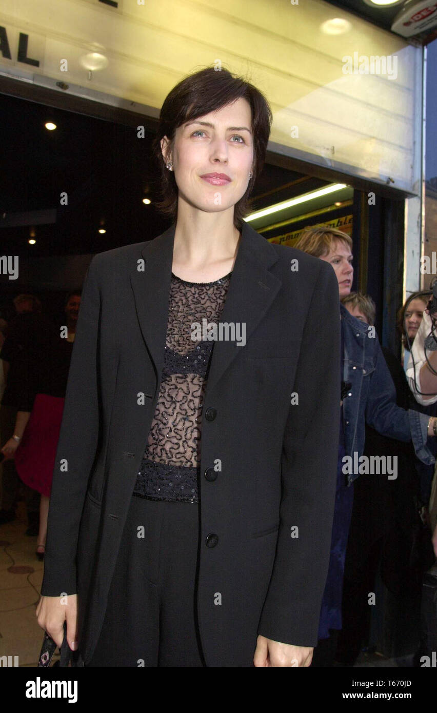 World Premiere of There's Only One Jimmy Grimble at the Cameo Cinema , Edinburgh, tonight ( Wednesday 16/8/00). Star of the film Gina Mckee arrives. Stock Photo