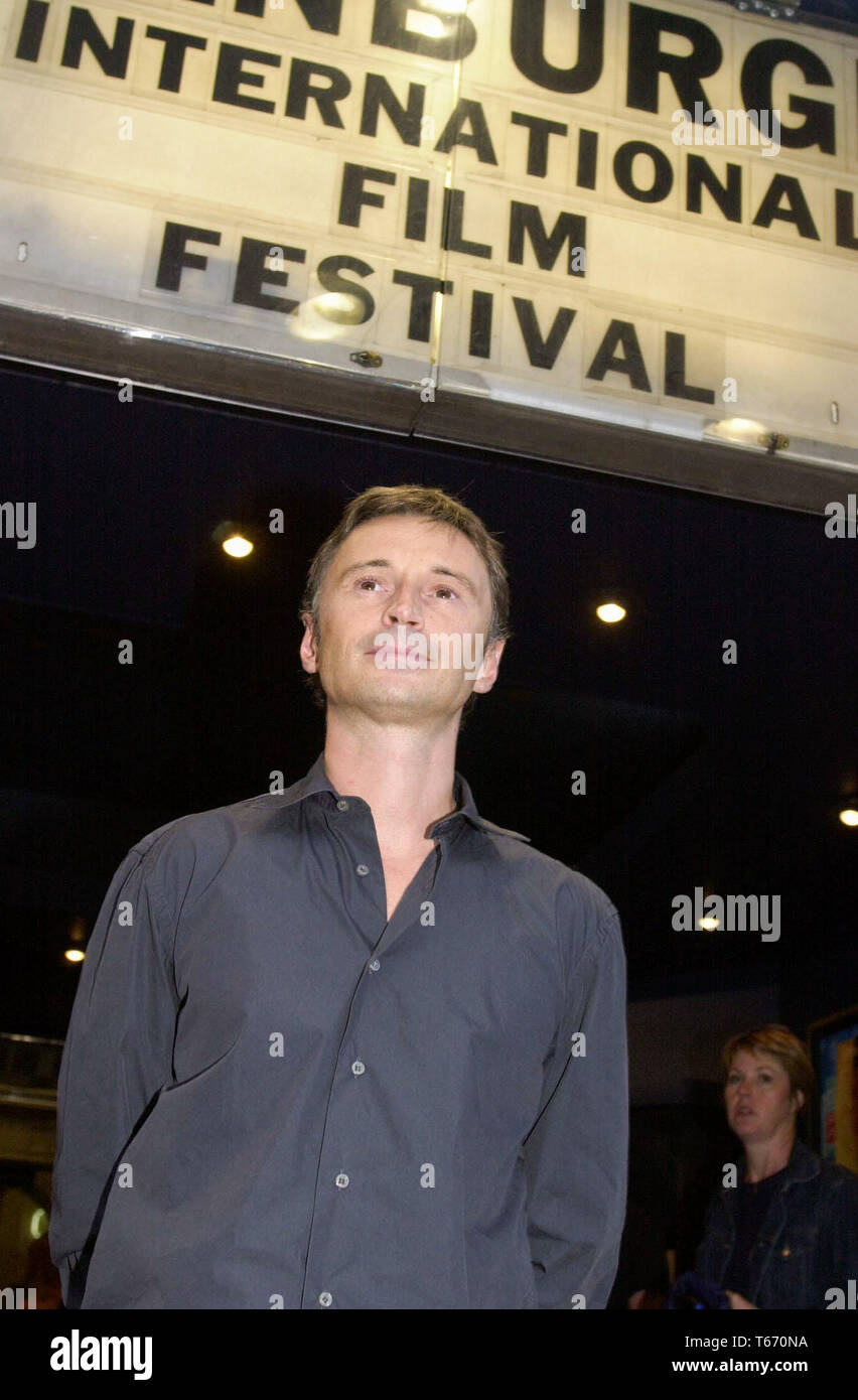 World Premiere of There's Only One Jimmy Grimble at the Cameo Cinema , Edinburgh, tonight ( Wednesday 16/8/00). Star of the film Robert Carlyle arrives. Stock Photo