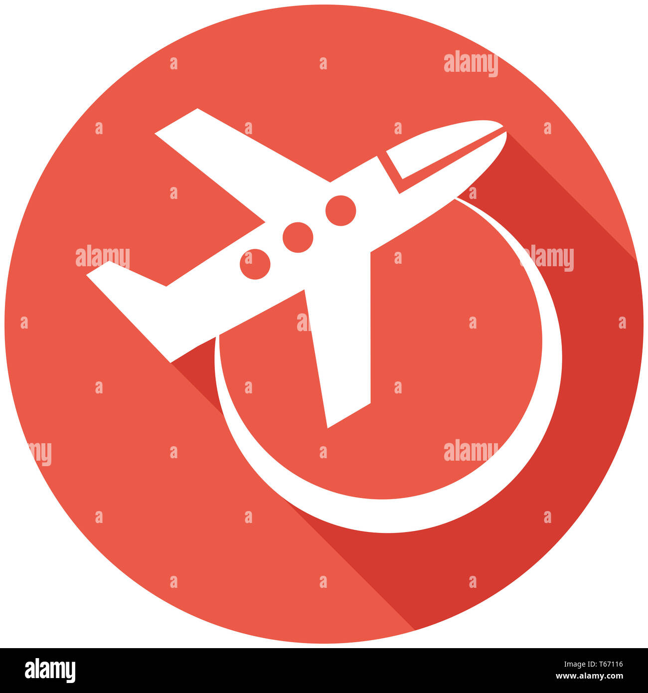 Travel Flat Icon Stock Photo - Alamy